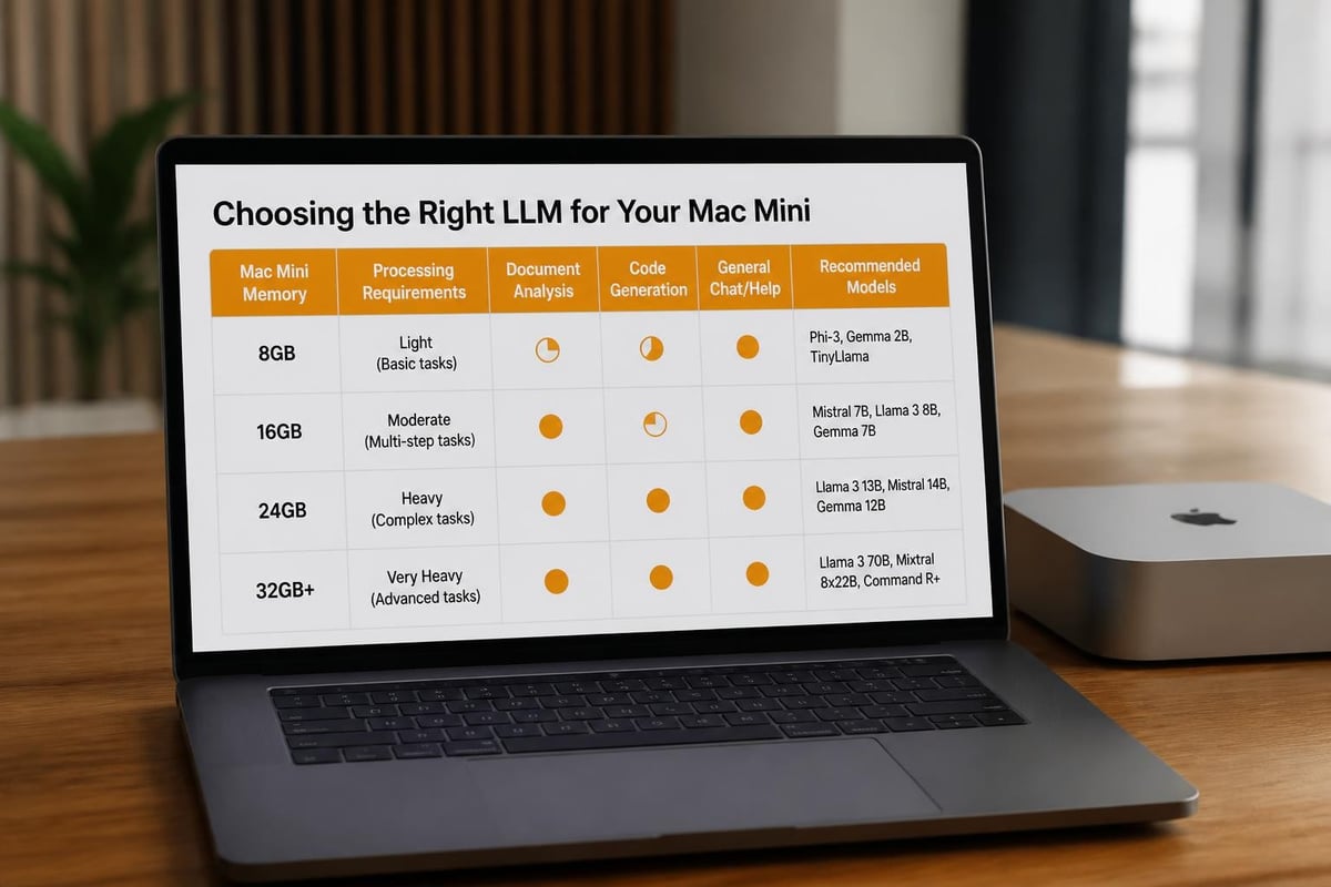 LLM model selection matrix