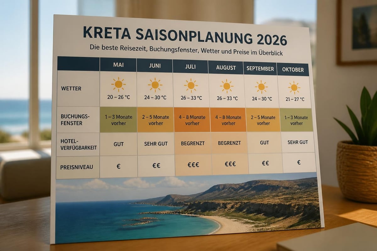 Kreta Reiseplanung Jahreszeiten