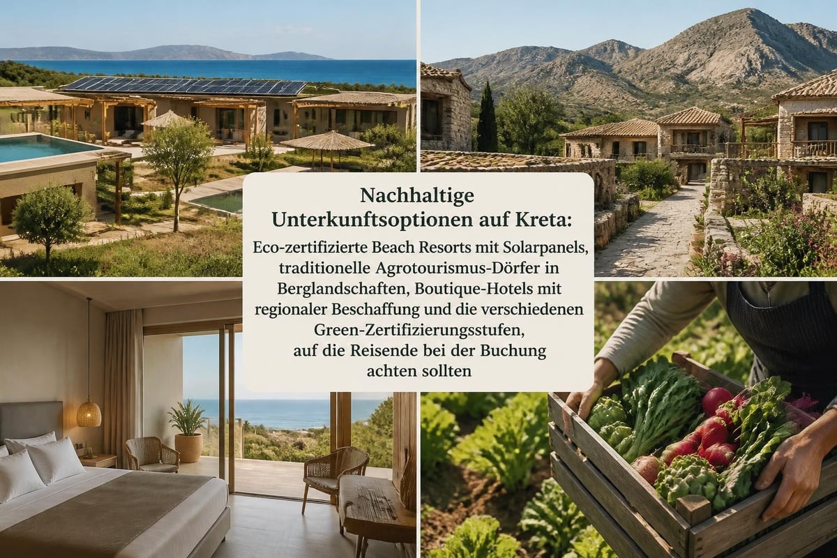 Nachhaltige Unterkunftsoptionen Kreta