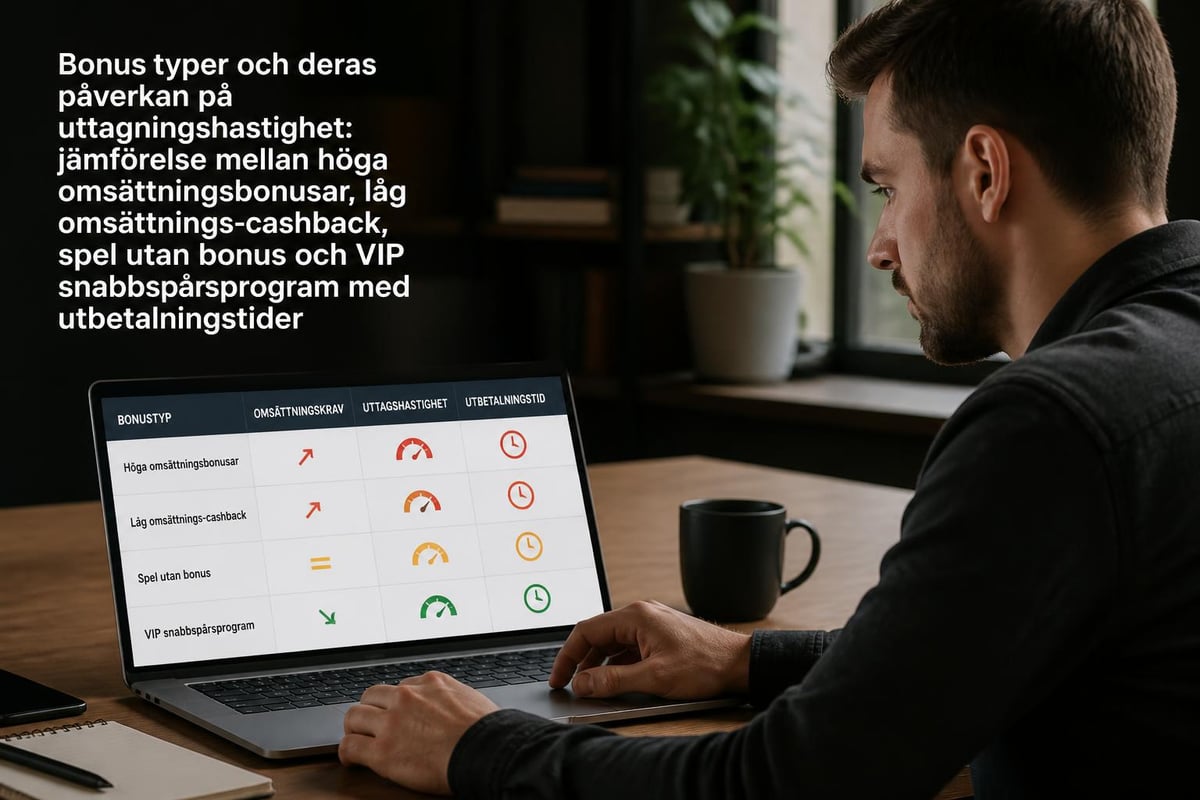 Bonusstruktur och uttagshastighet