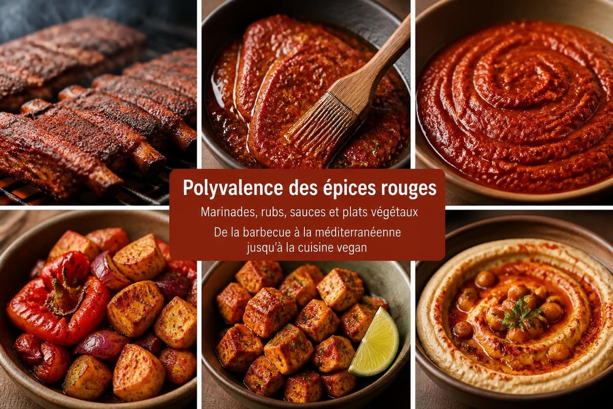 Applications culinaires épices rouges
