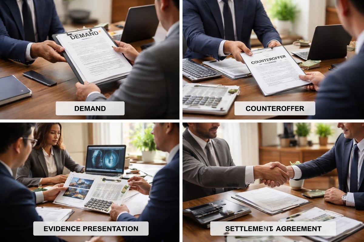 Settlement negotiation stages