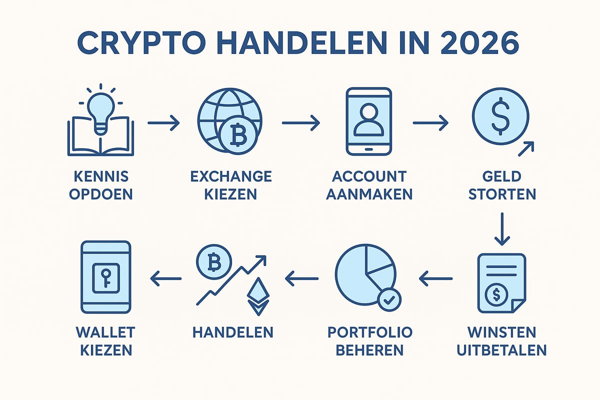 Stappenplan: Zo Begin je met Crypto Handelen in 2026