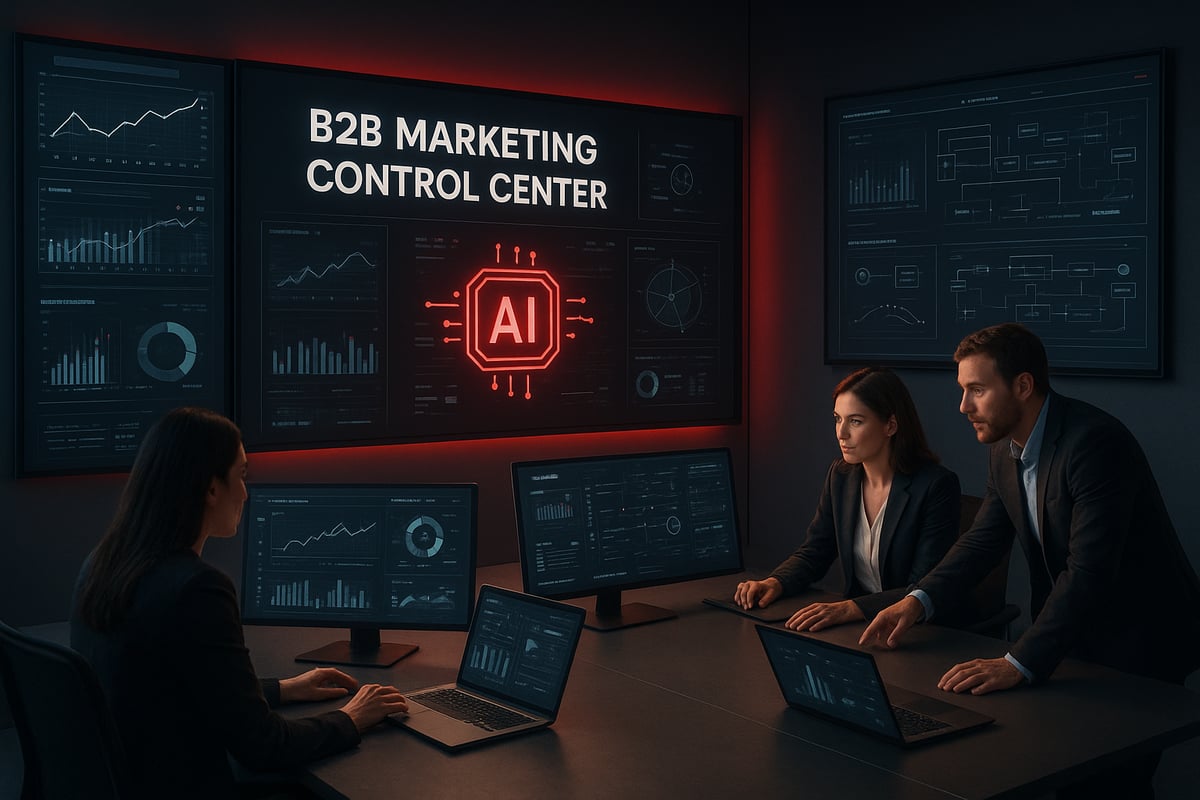 Team in a control room monitors data on screens labeled 