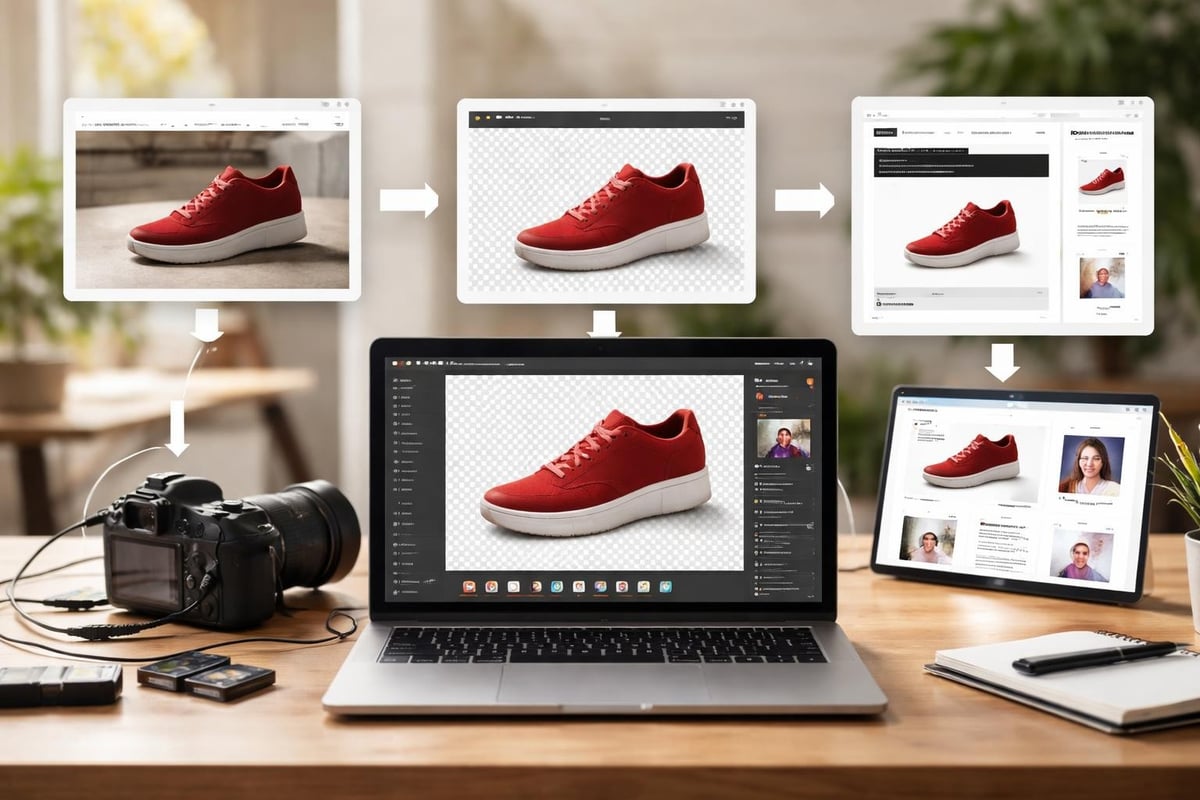 E-commerce background removal workflow