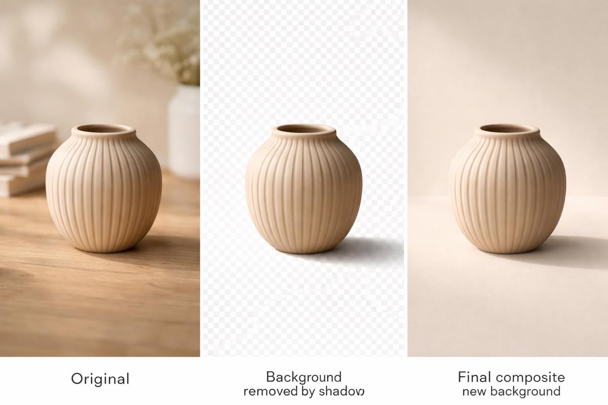 Shadow preservation in background removal