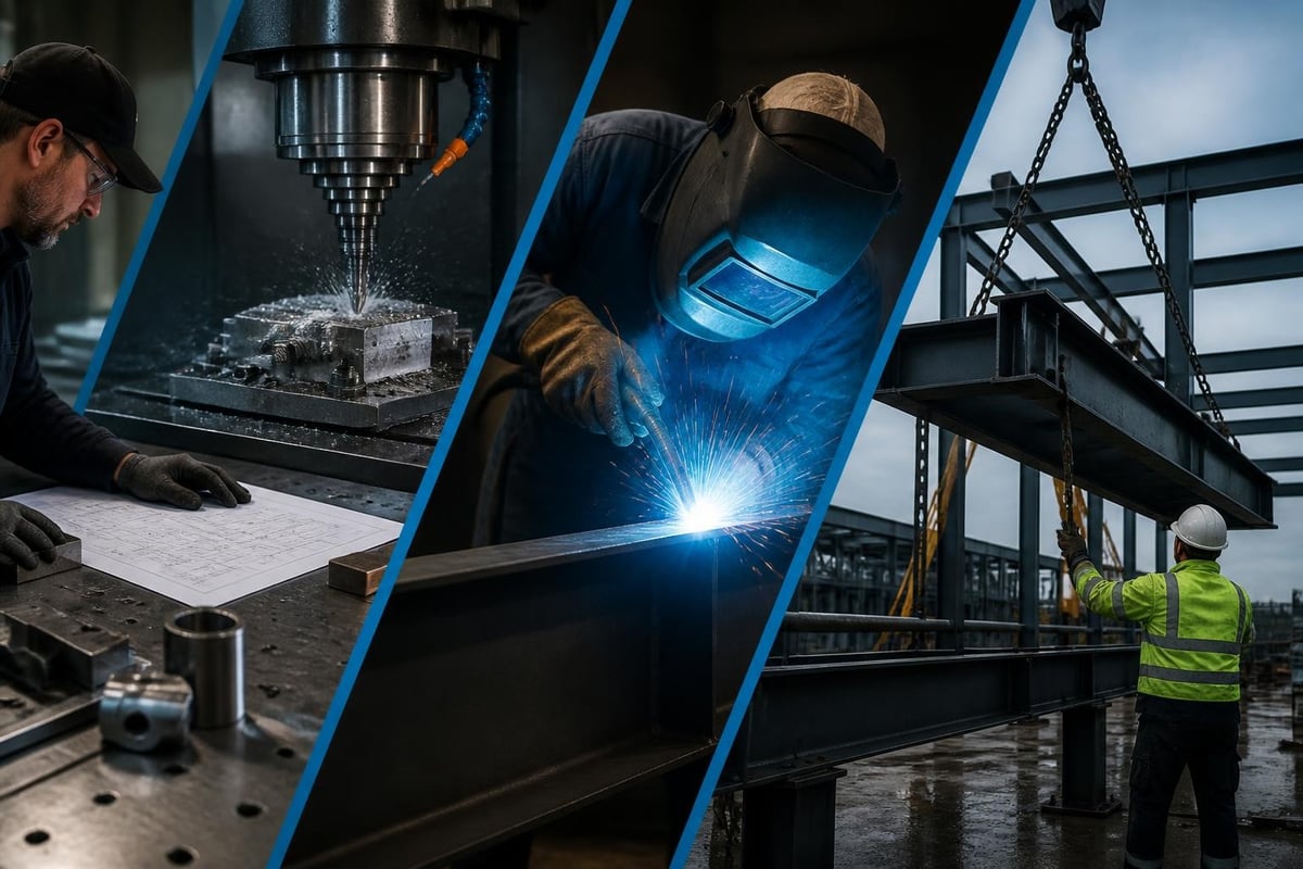 Integrated metal fabrication services workflow