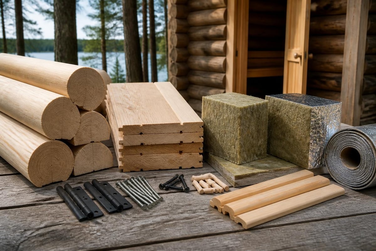 Sauna construction materials