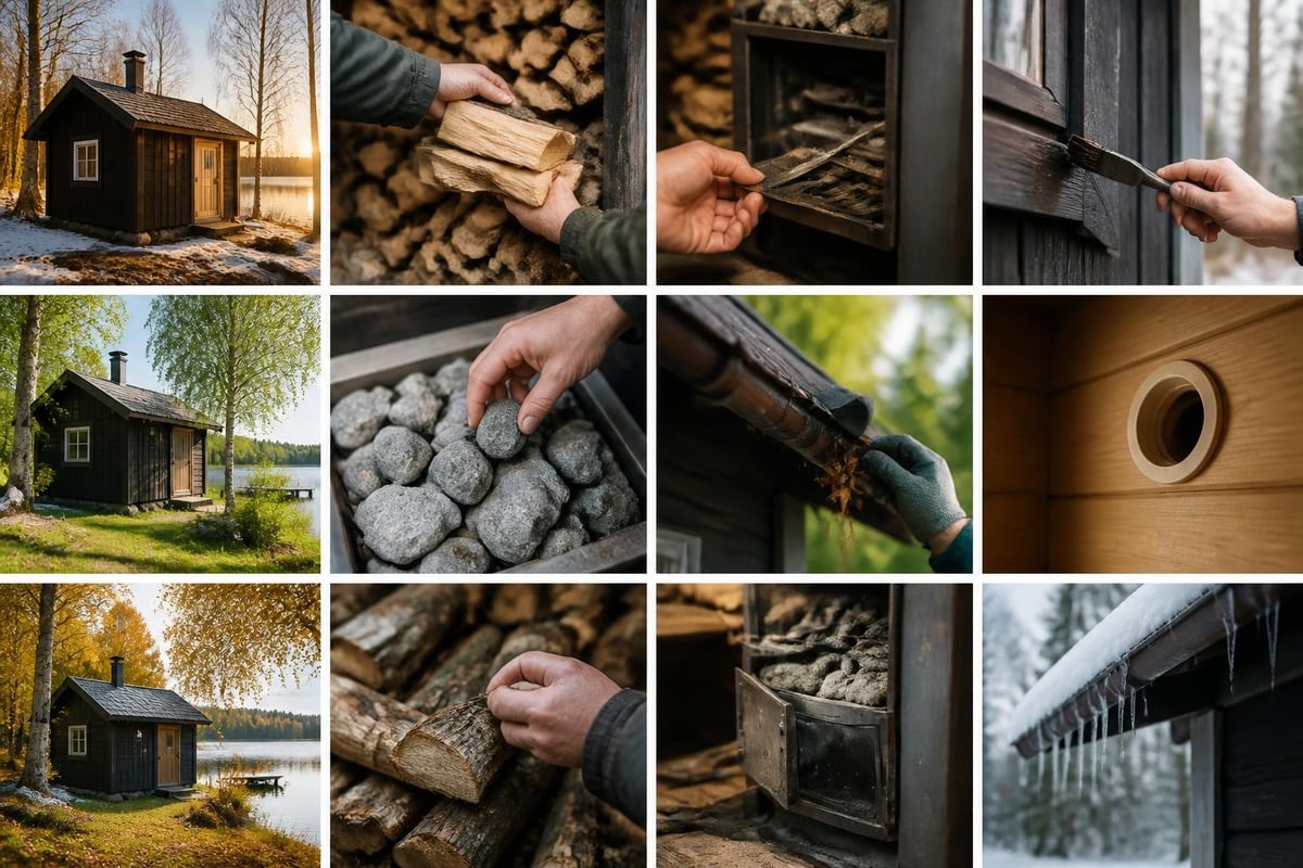 Sauna maintenance schedule
