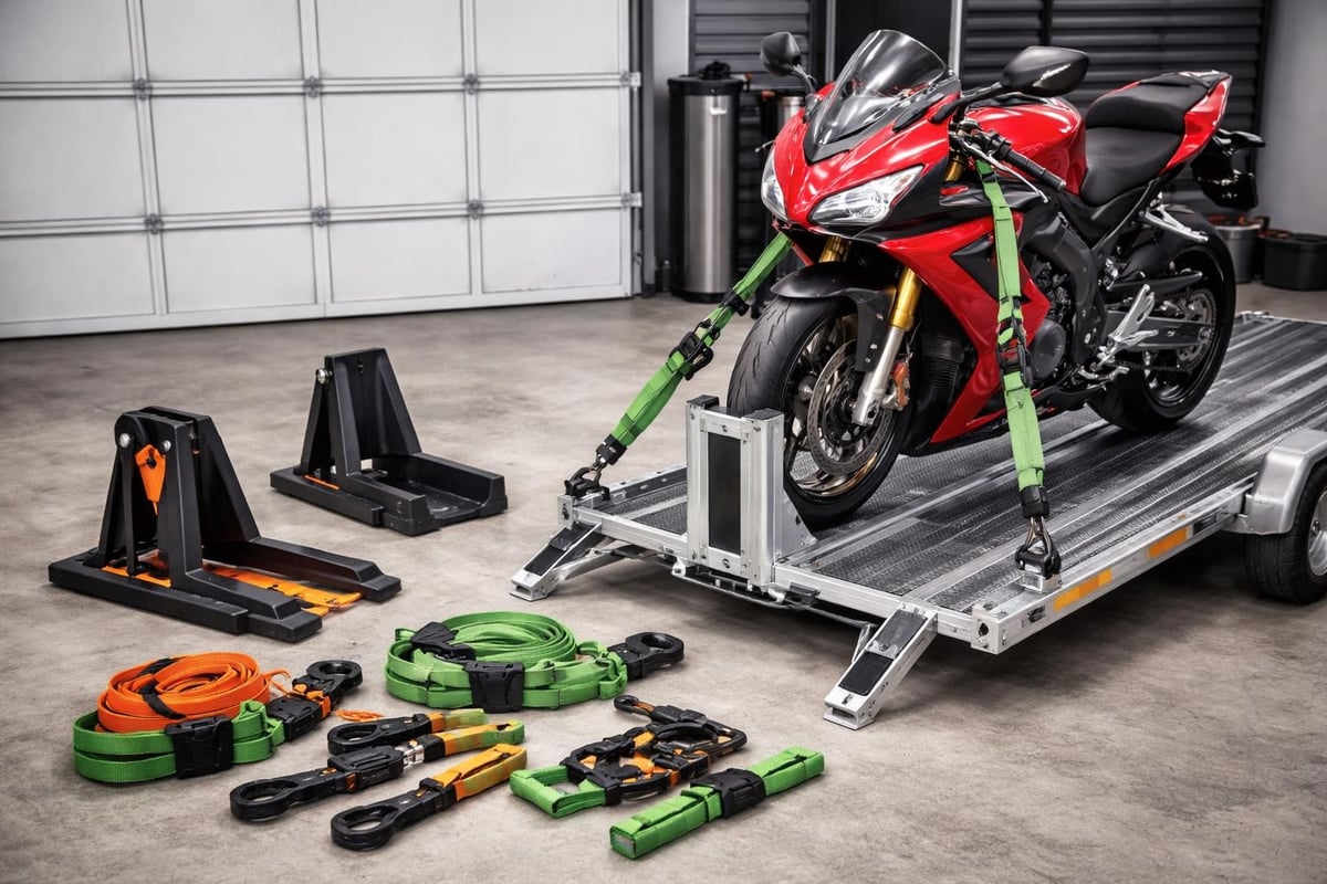 Motorcycle recovery equipment and safety procedures