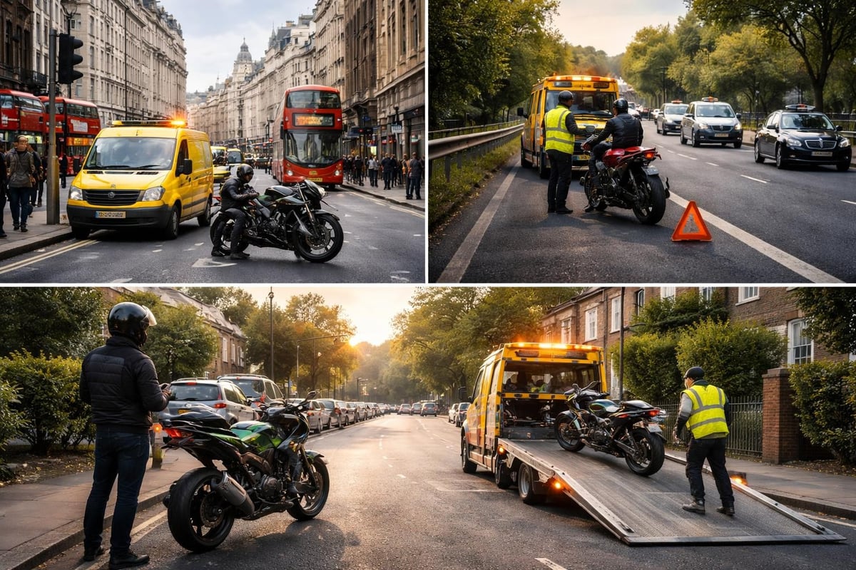London motorcycle breakdown scenarios