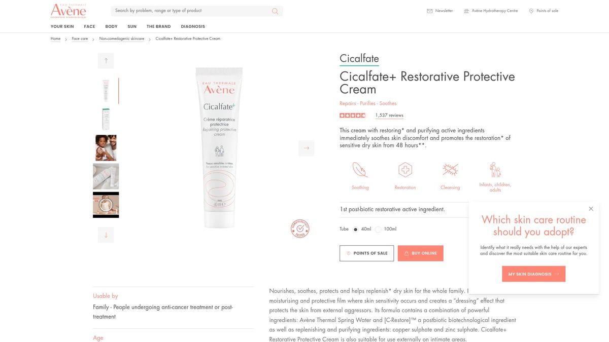 7 Best Face Products For Sensitive Skin To Try In 2026 - Avène Cicalfate+ Restorative Protective Cream
