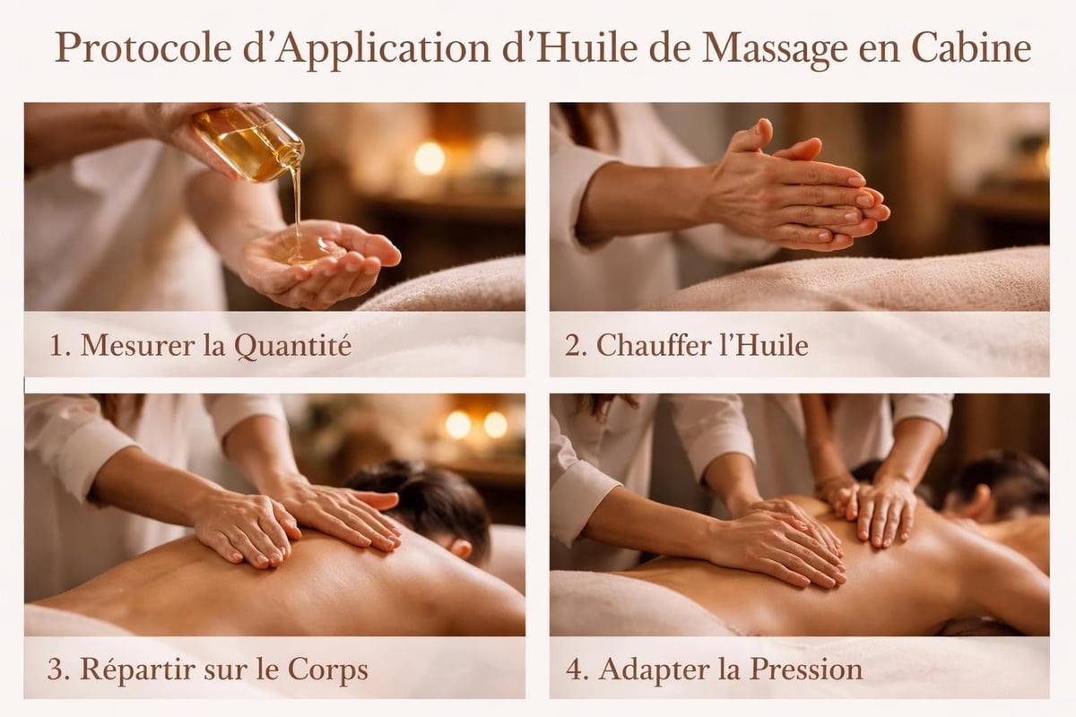 Protocole application huile massage