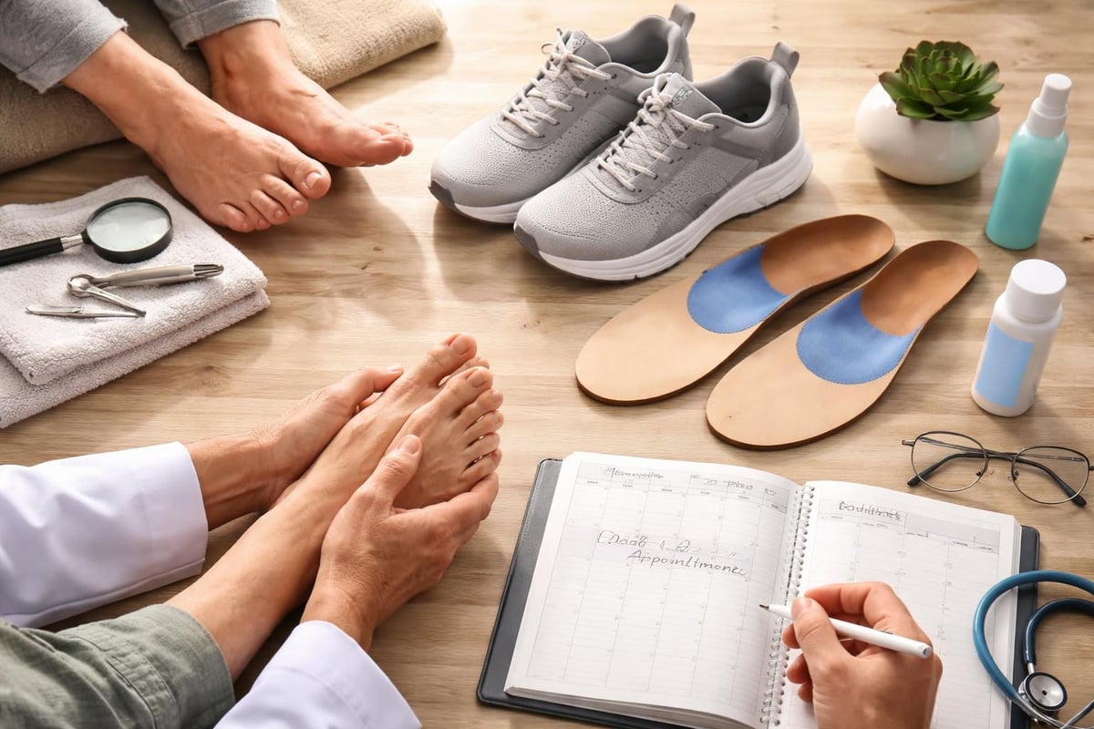 RA foot care routine