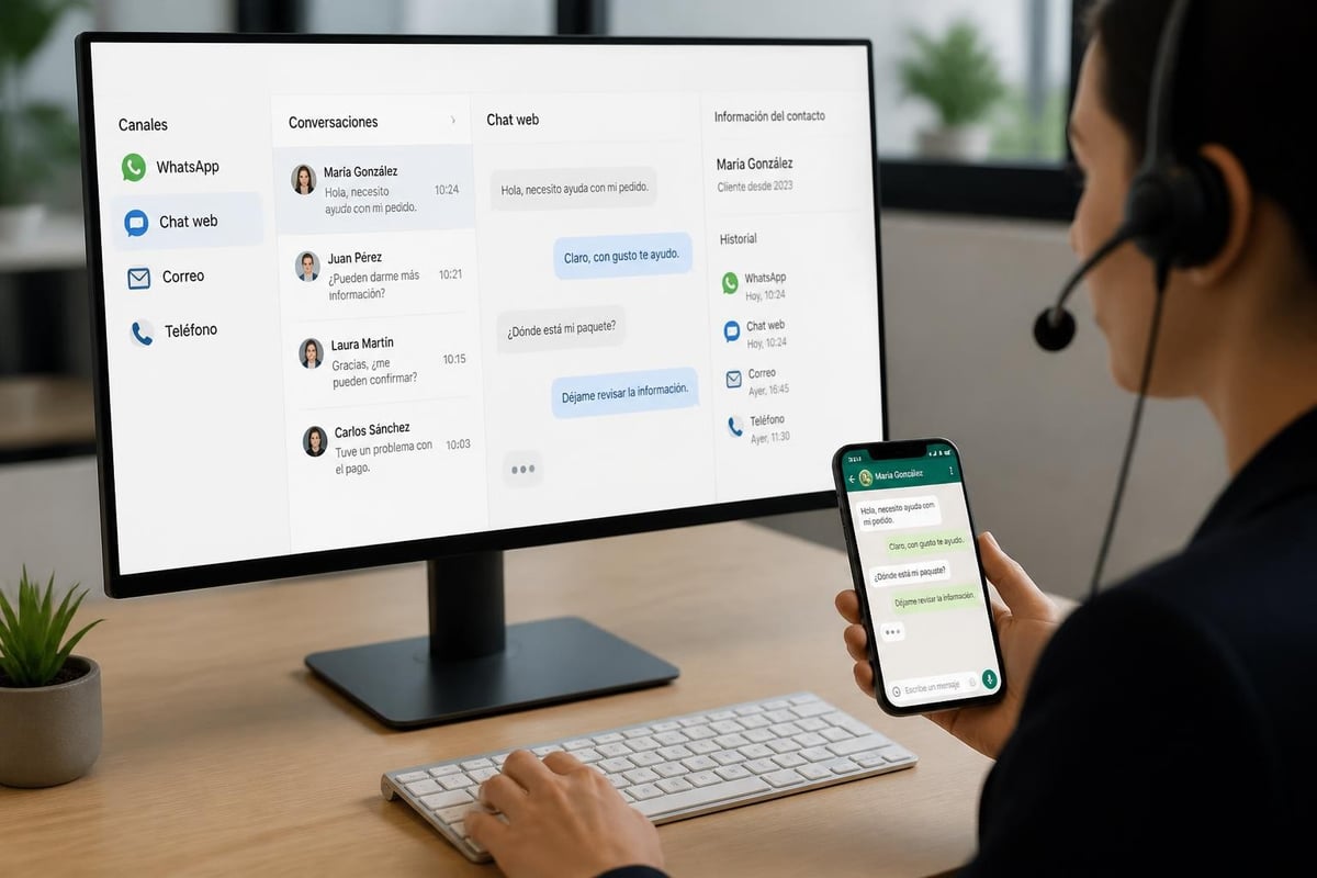 Canales conversacionales en atención al cliente