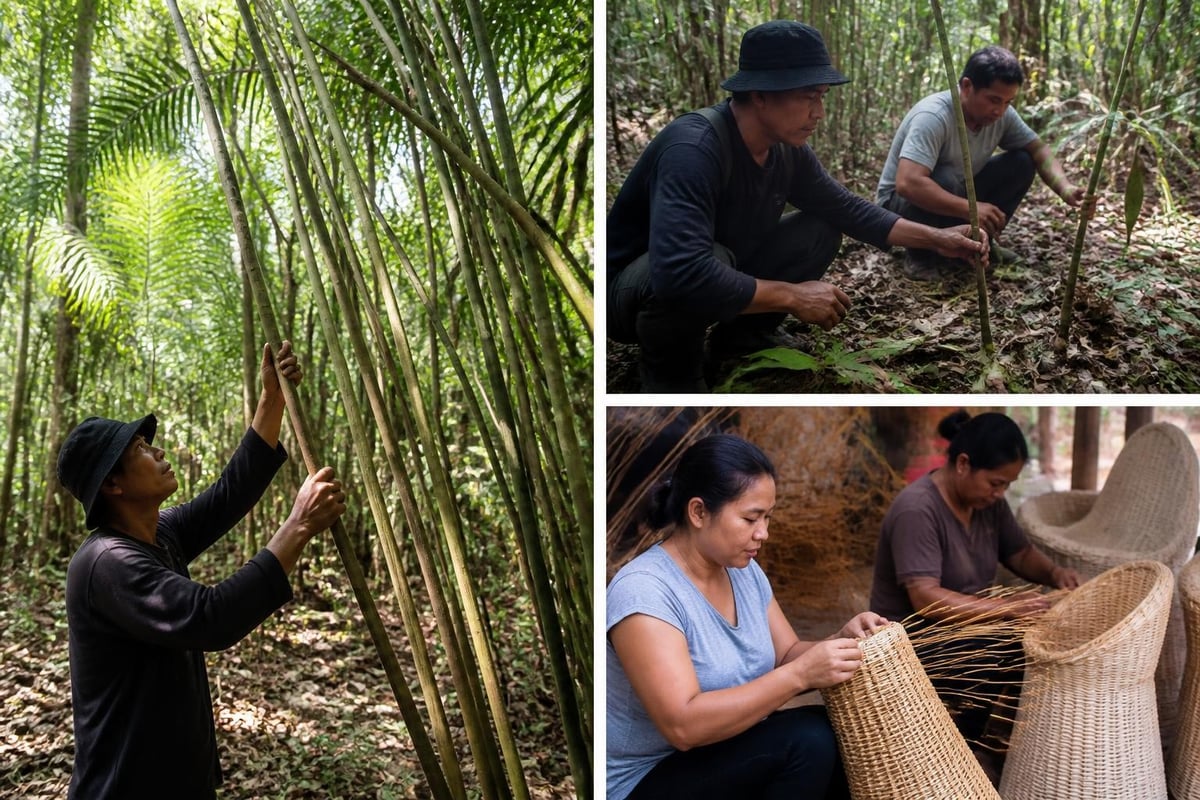 Sustainable rattan practices