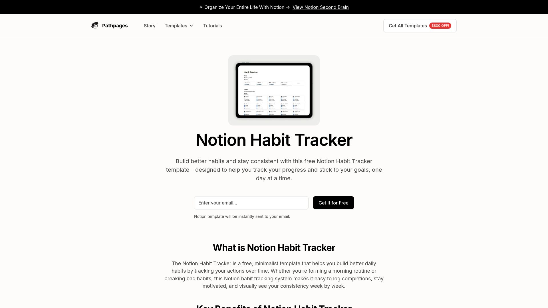 12 Best Templates Notion Users Need in 2025 - Notion Habit Tracker