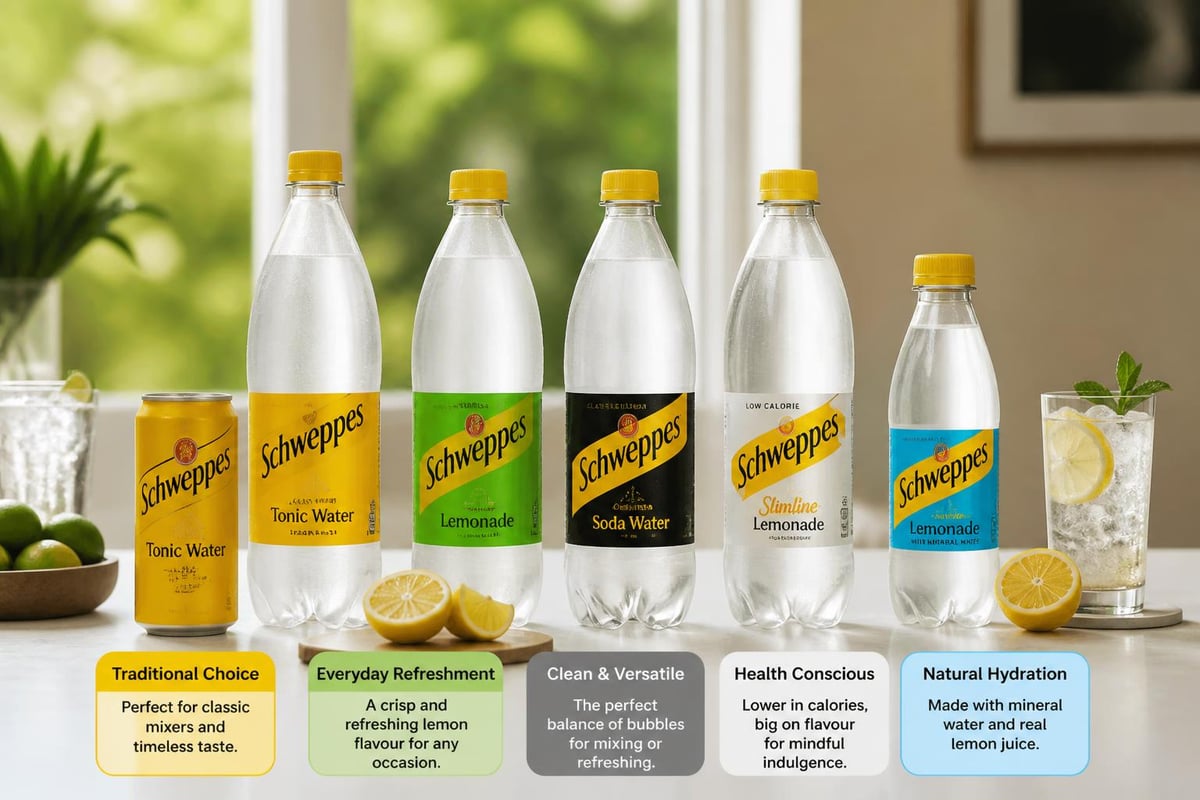 Schweppes product range