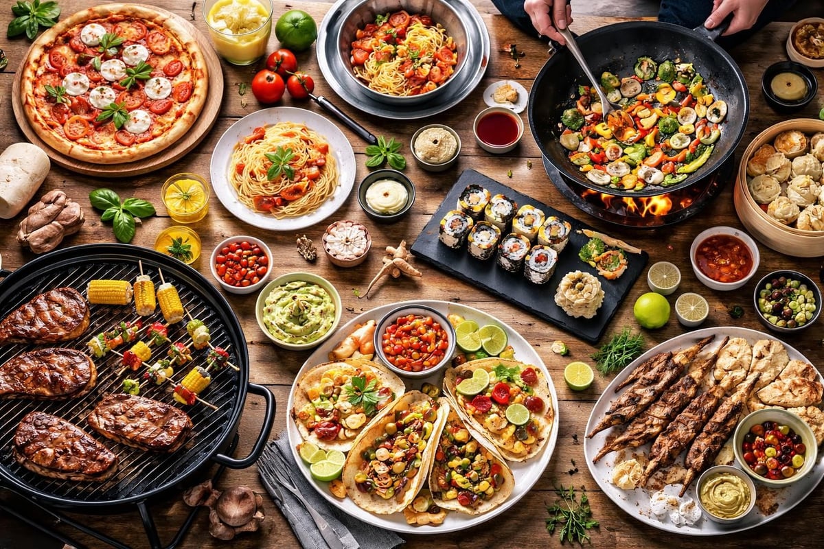 Vielfältige Kochstile