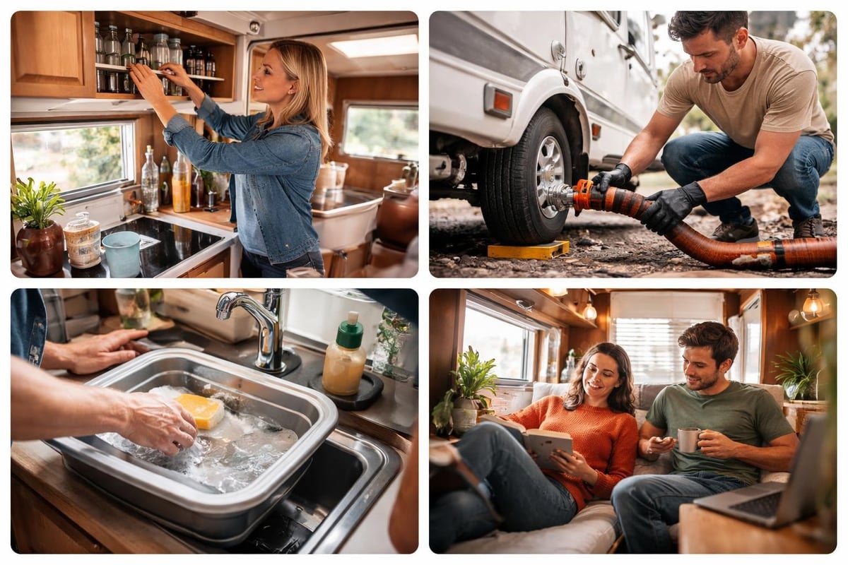 Motorhome daily routine