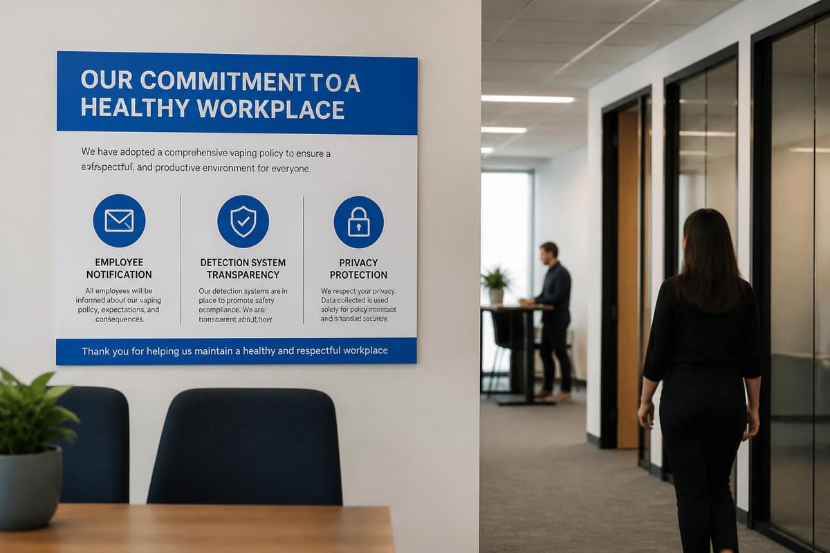 Workplace vaping policy implementation
