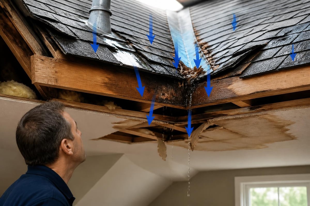 Common roof leak entry points