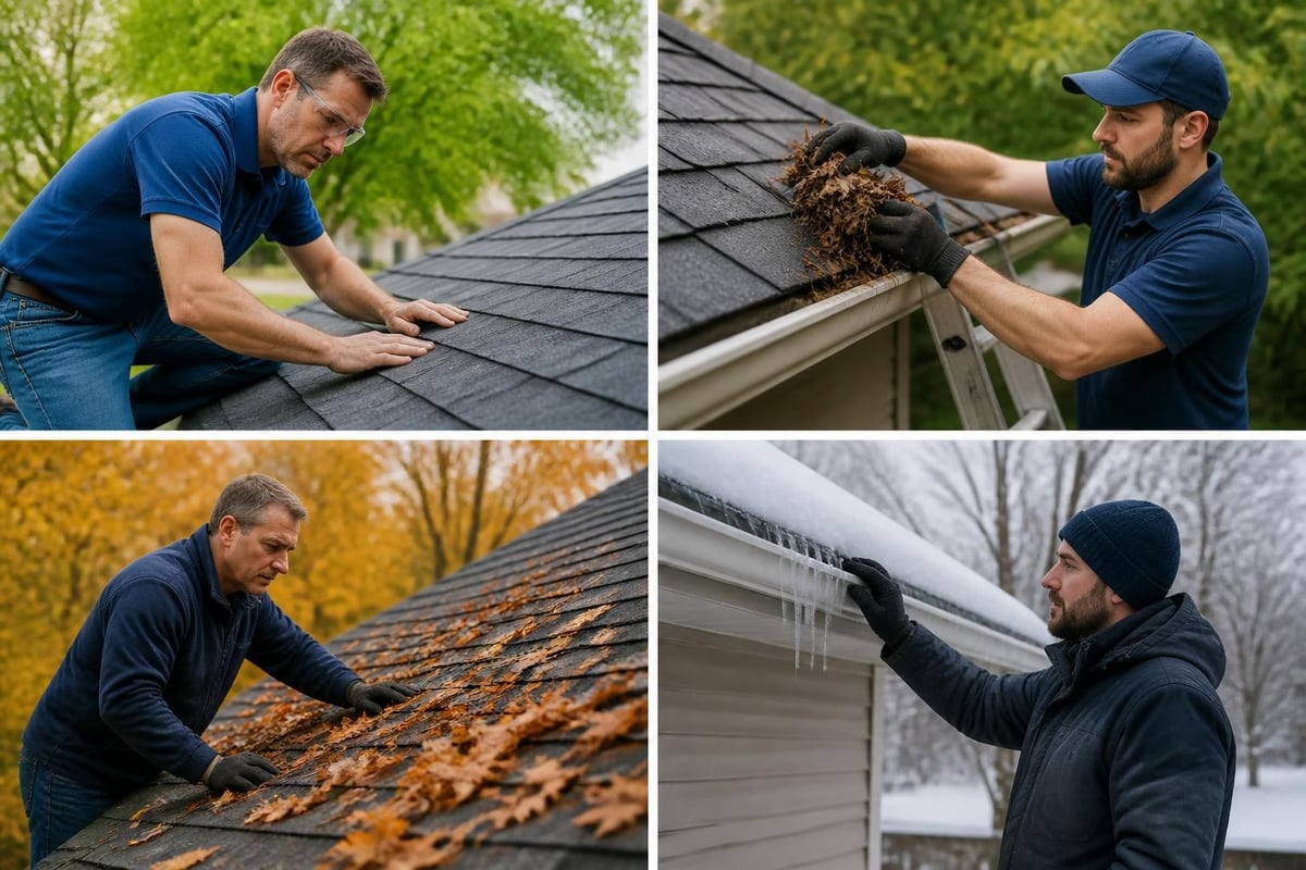 Year-round roof maintenance calendar