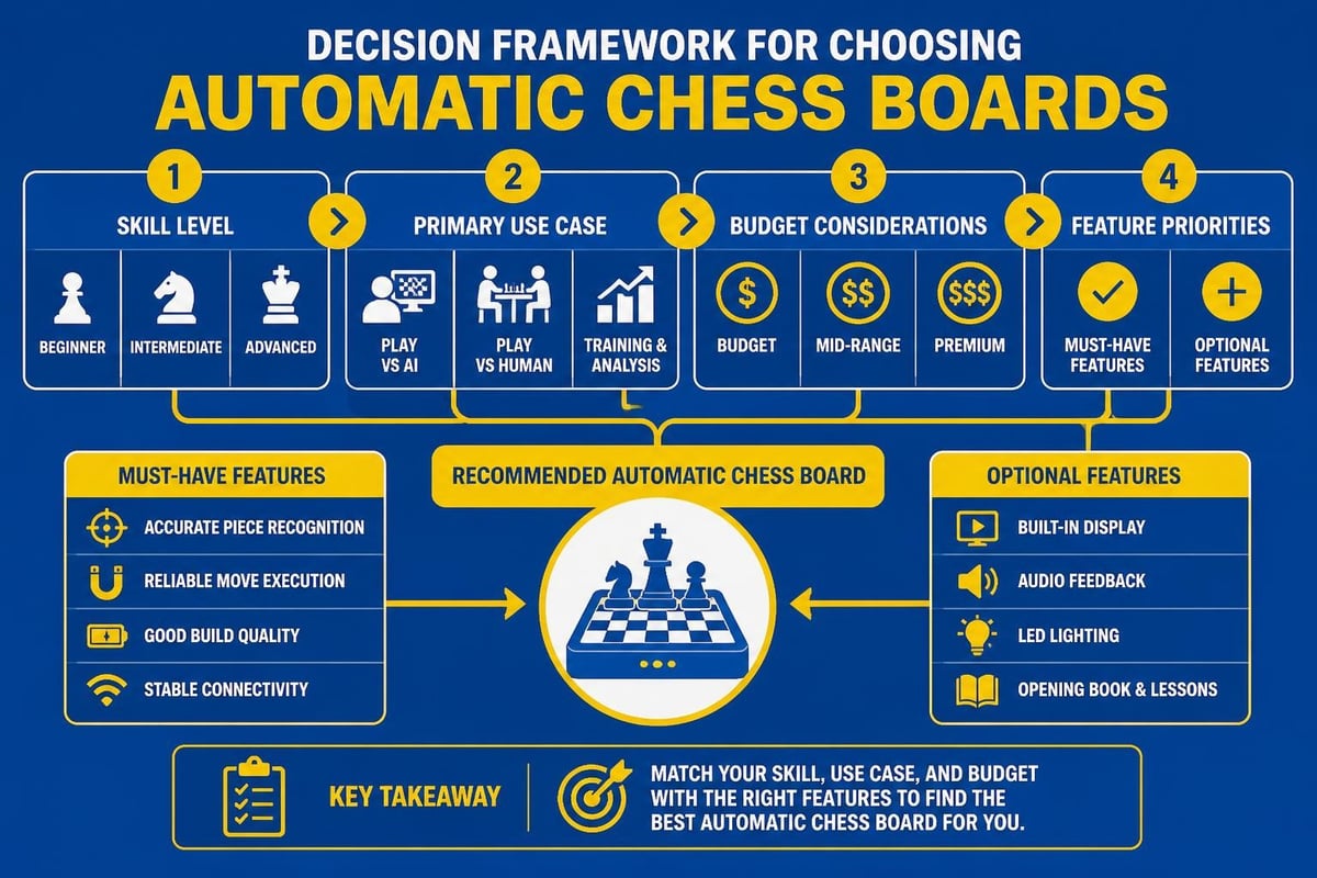 Chess board selection criteria