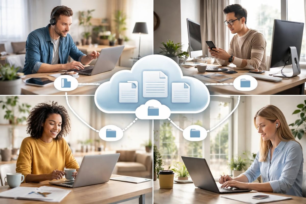 Cloud-basierte Zusammenarbeit im Homeoffice