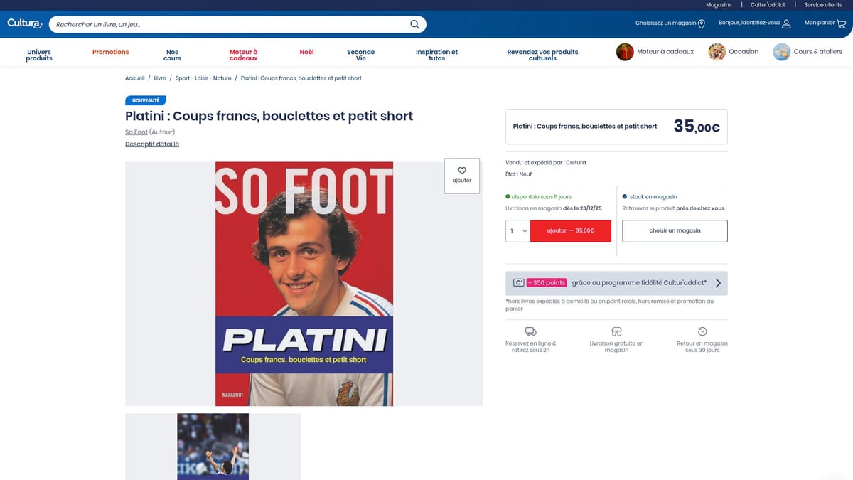 7 Foot Livre Incontournables À Lire Absolument En 2026 - Platini : Coups francs, bouclettes et petit short