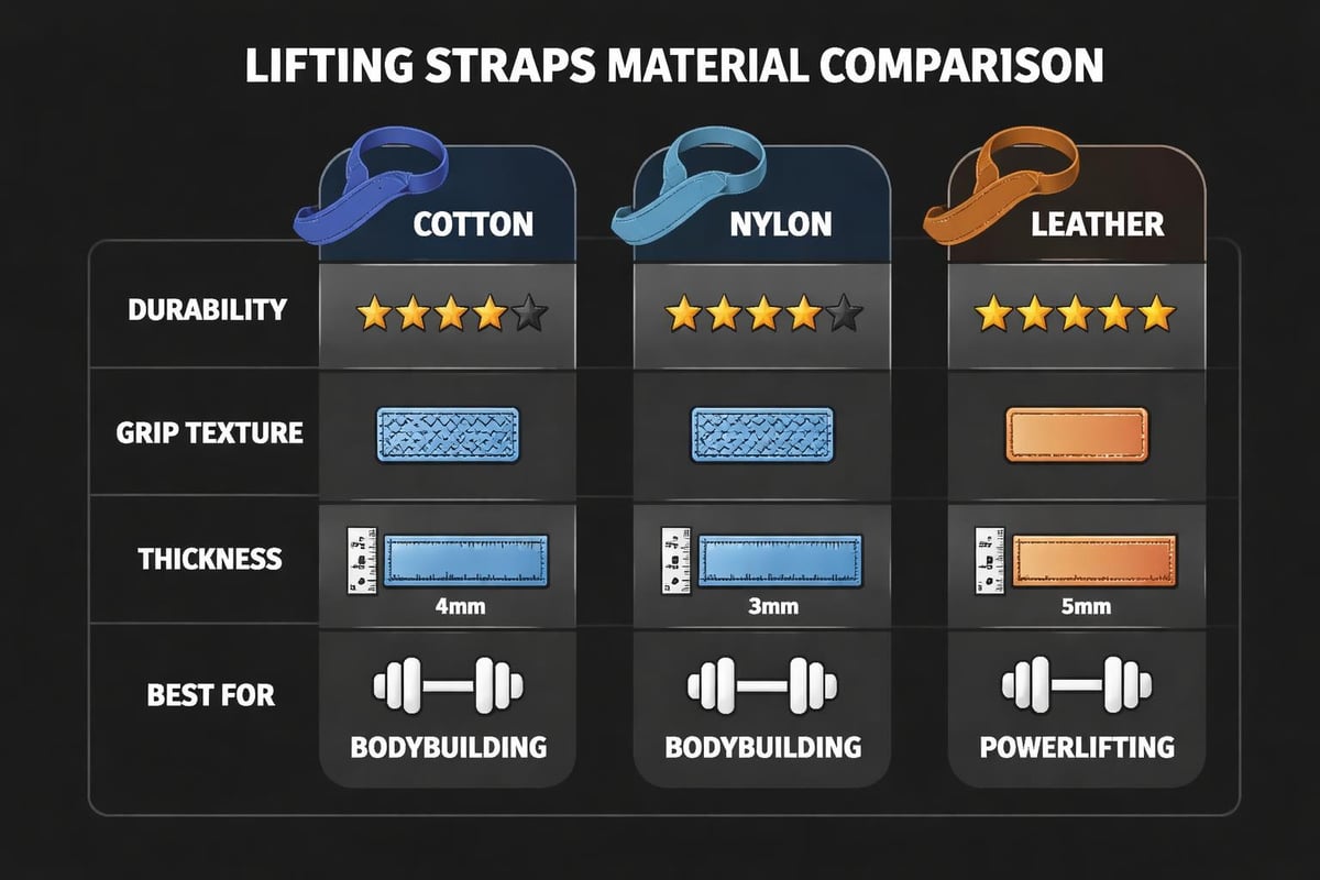 Lifting strap material comparison