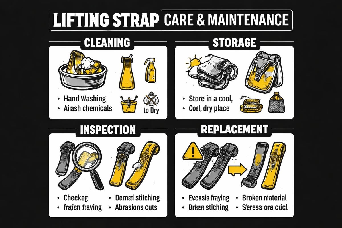 Lifting strap maintenance guide