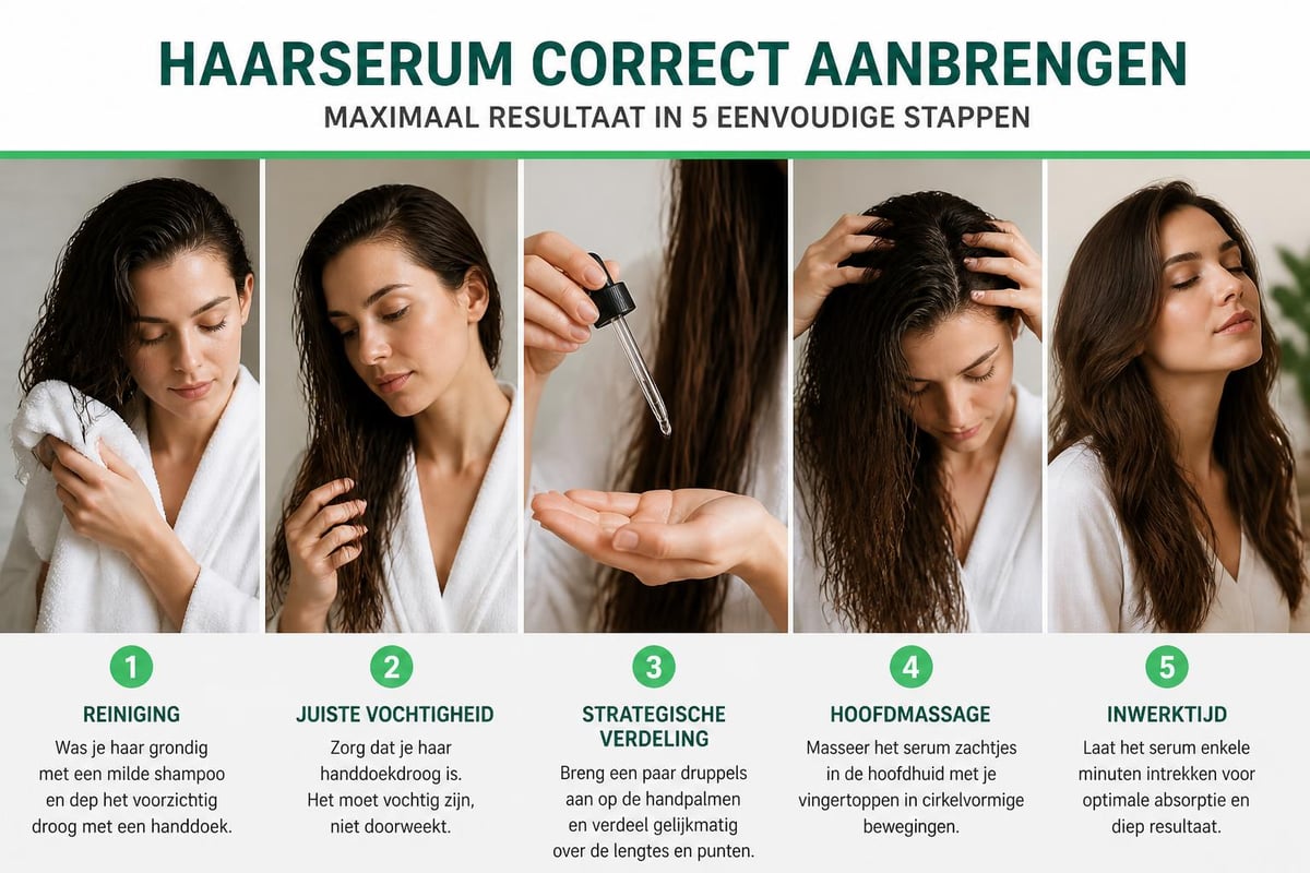 Serum application technique