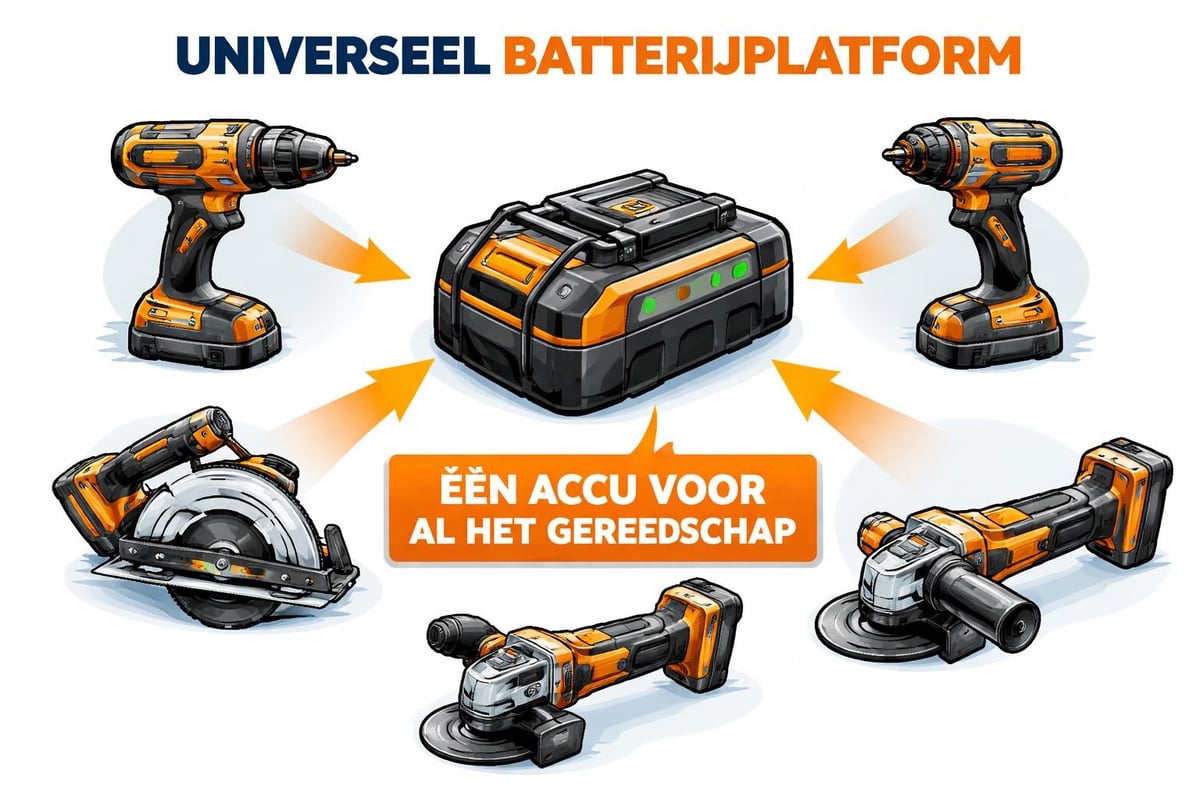 Accugereedschap platformsysteem