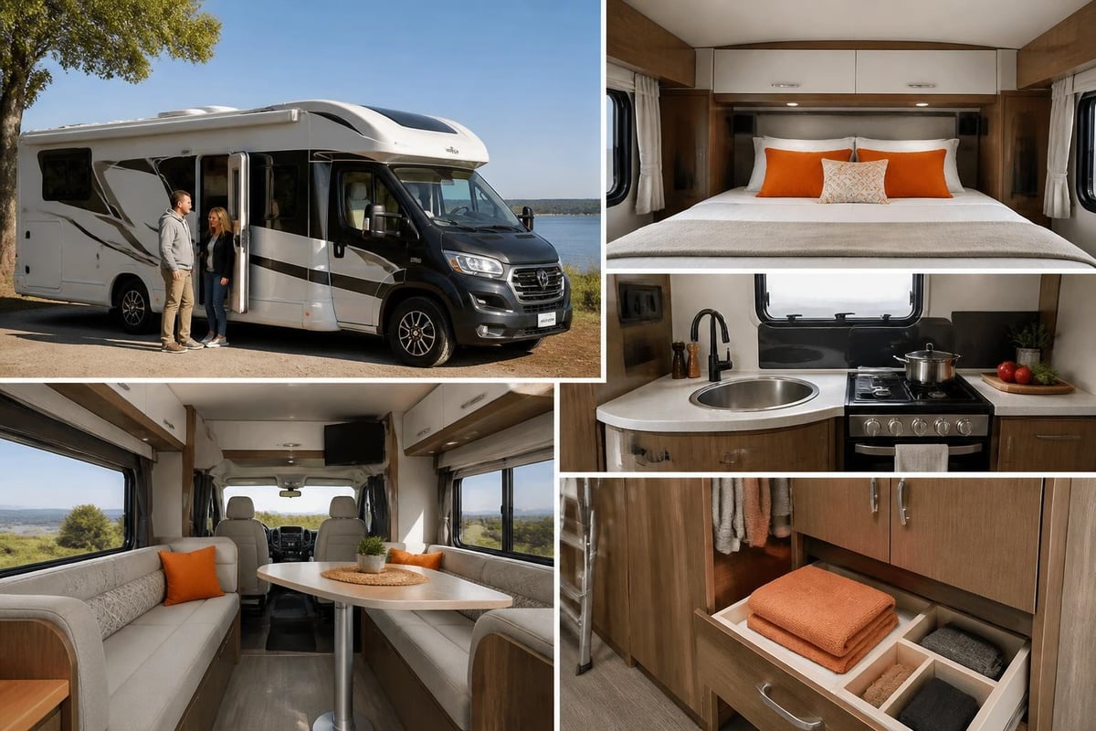 Motorhome interior features
