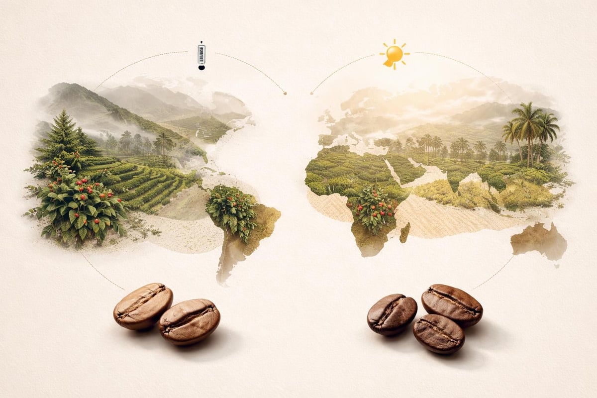 Arabica und Robusta Anbaubedingungen