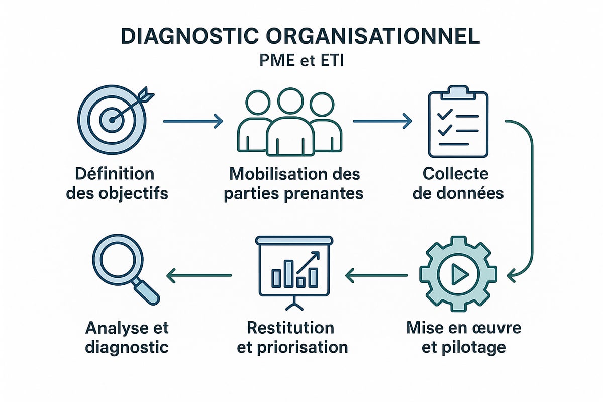 Les étapes clés du diagnostic organisationnel : méthode chronologique