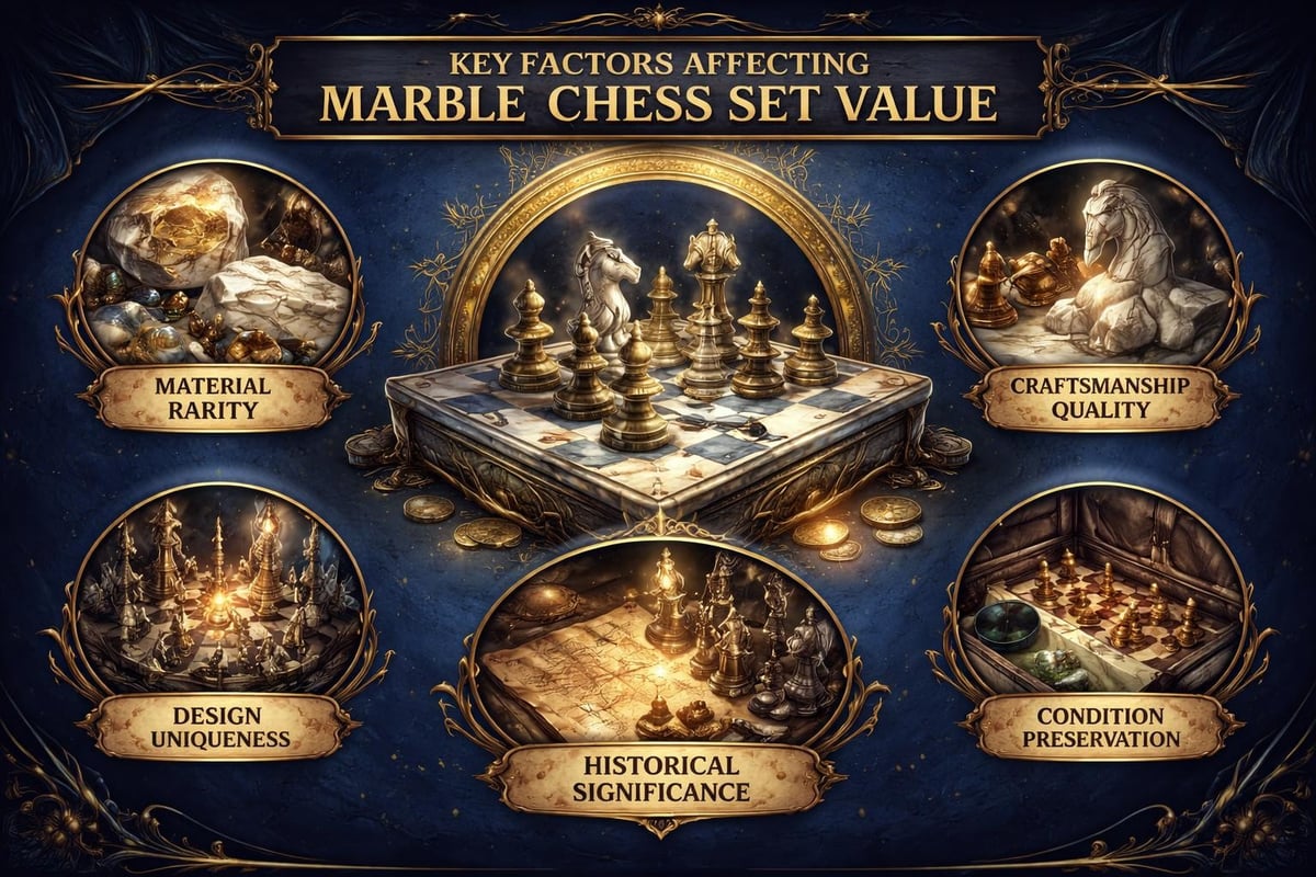 Marble chess value factors
