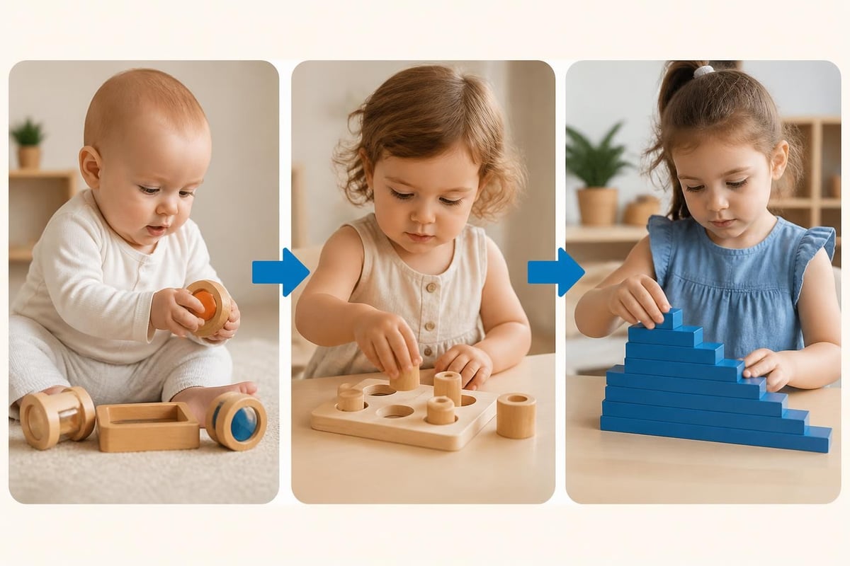 Age-appropriate toy progression