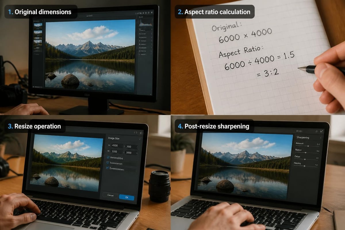 Image resizing workflow