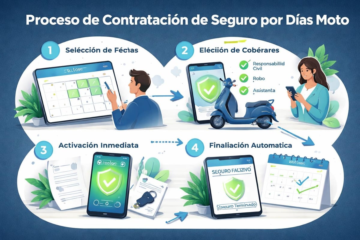 Funcionamiento del seguro por días moto