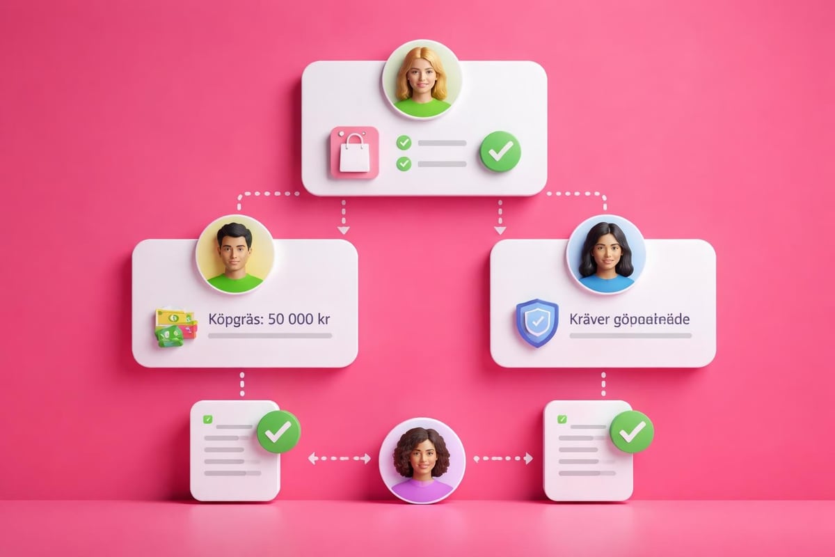 B2B företagsprofiler och behörighetsnivåer