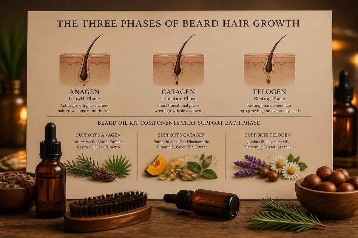 Beard growth cycle phases