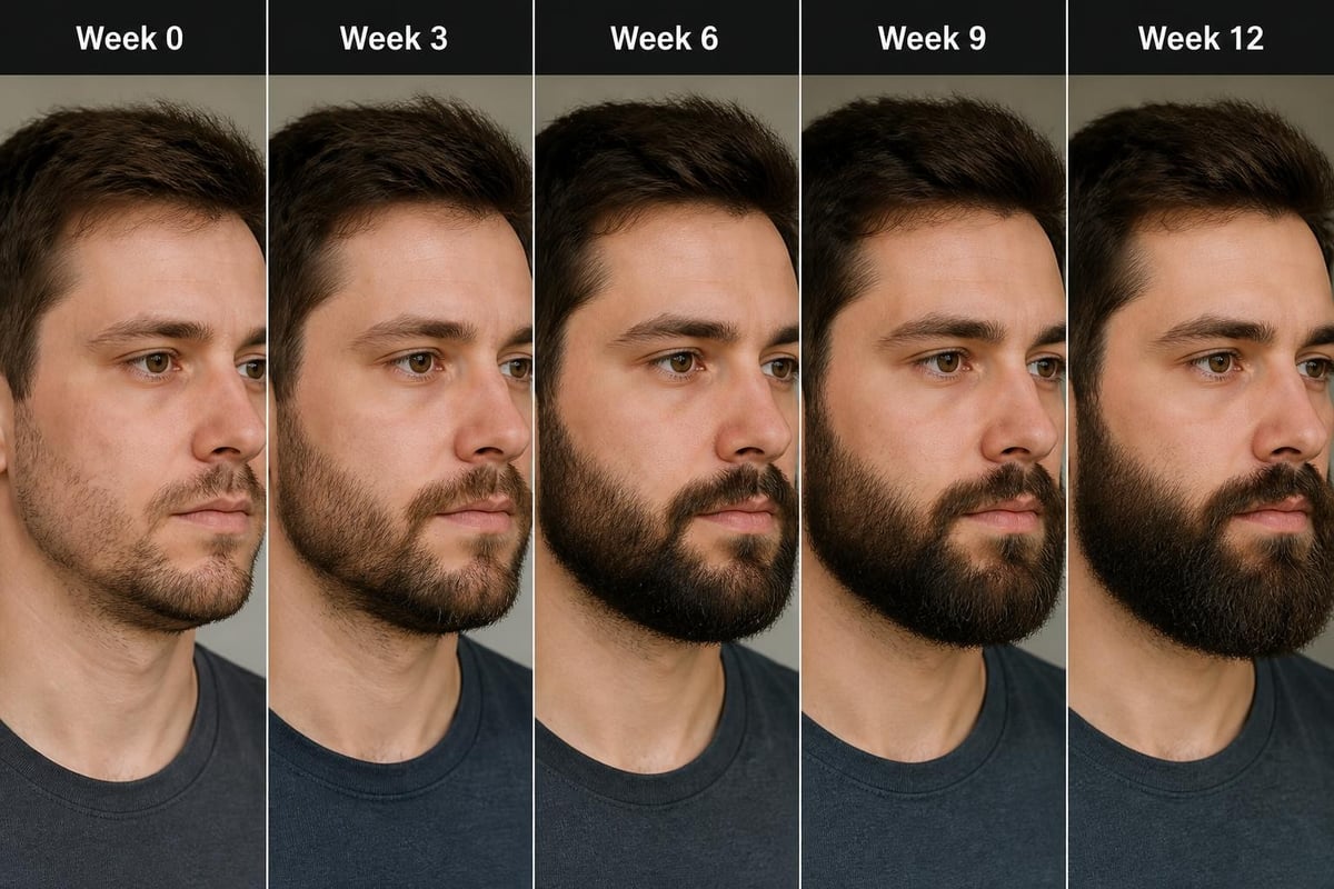 12-week beard transformation timeline