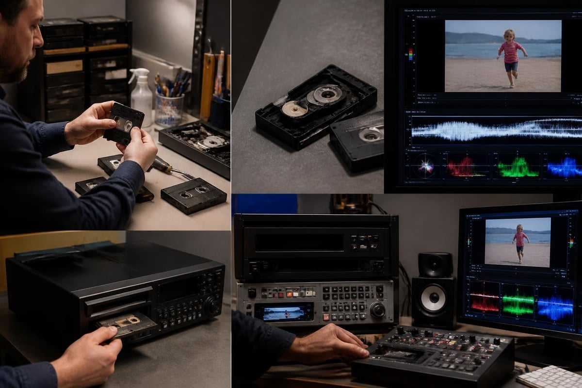 VHS-C professional digitization workflow