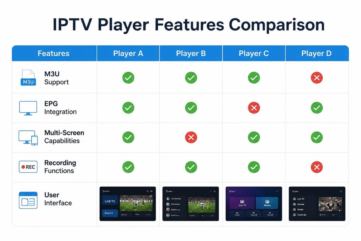 IPTV app comparison