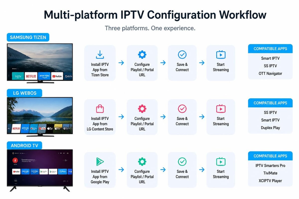 Smart TV IPTV setup