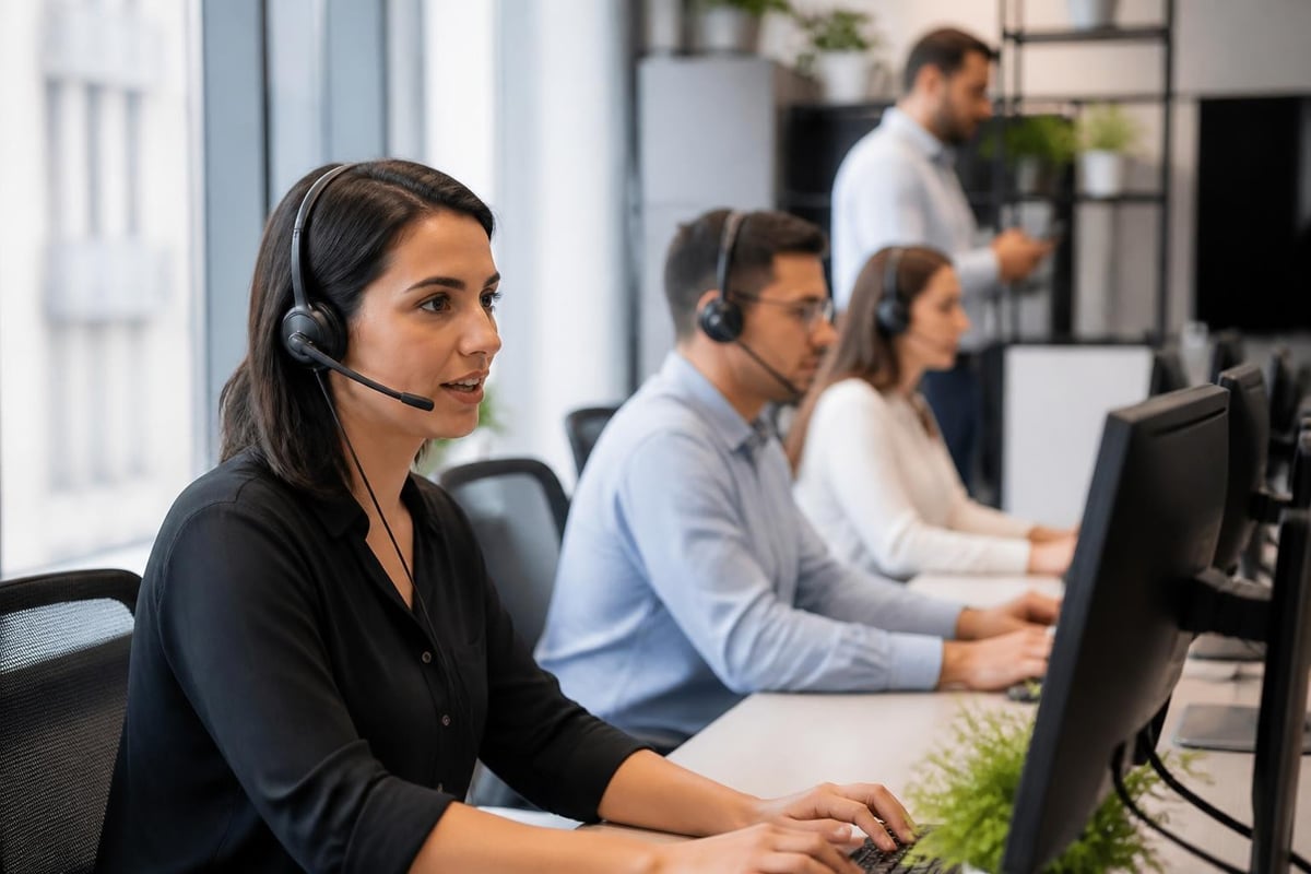 Hybrid call center workflow
