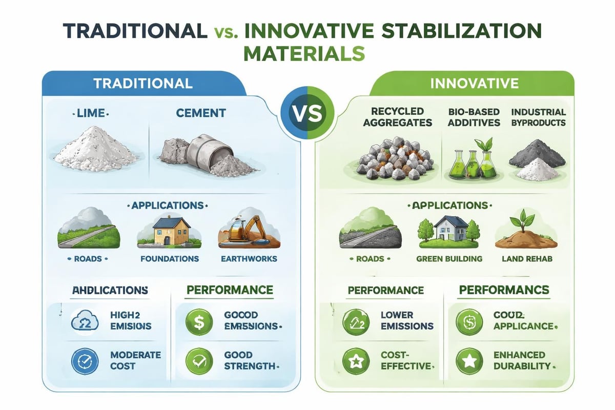 Alternative stabilization materials