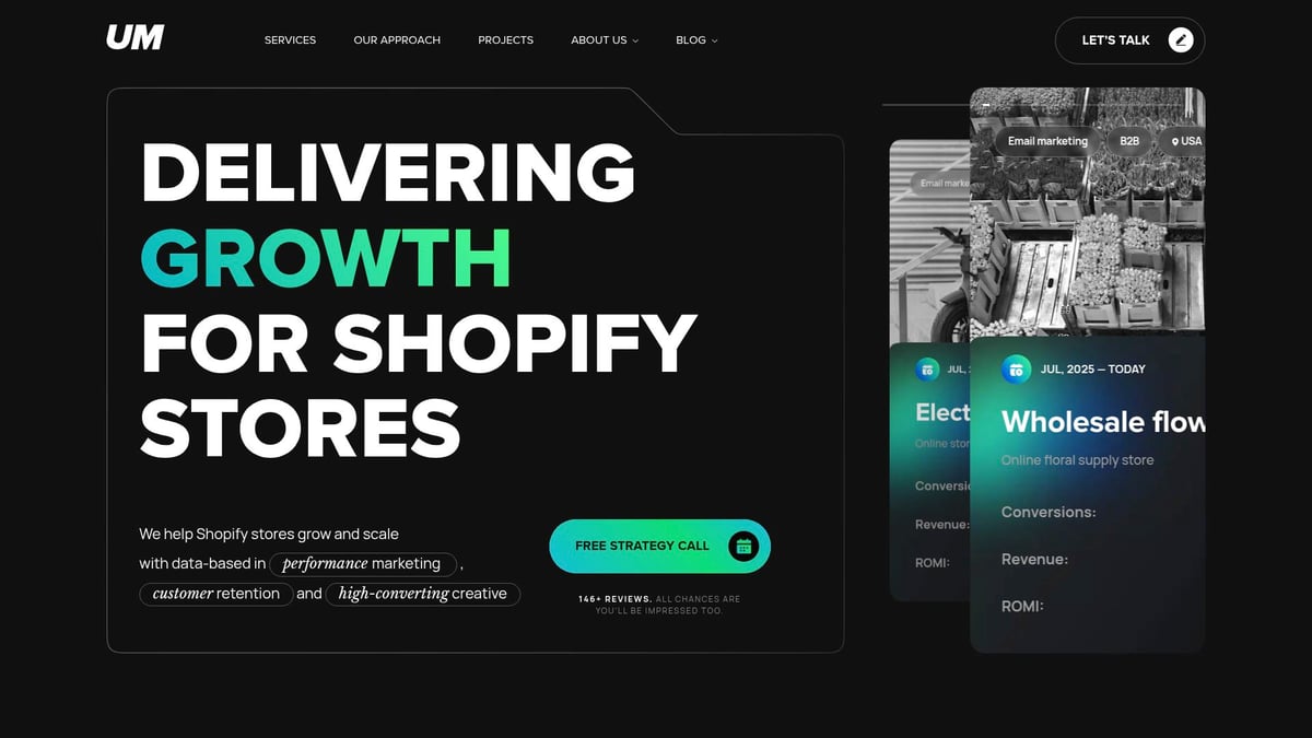 Top 10 Shopify Marketing Agency Experts Voor 2025 - UM